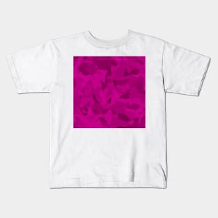 Bright Pink Abstract Pattern Kids T-Shirt